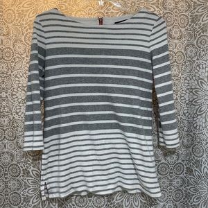 Grey and white Tommy Hilfiger top